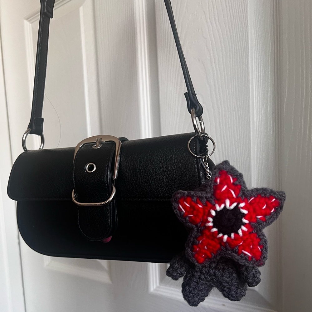 Custom handmade stranger things crochet keychain